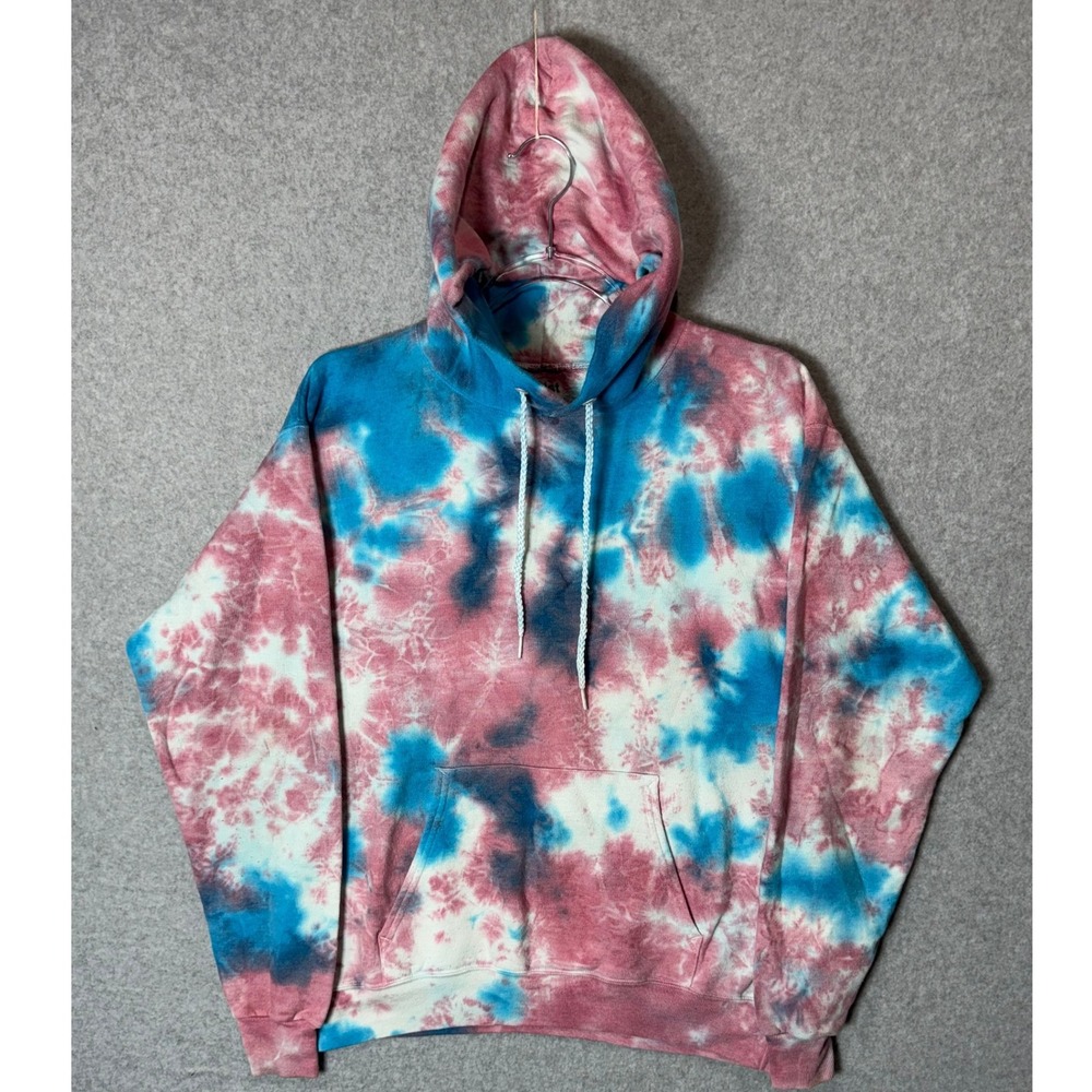 Artist Union Hoodie Men's Small Multicolor Tie-Dye Cotton Fleece Lined Pullover